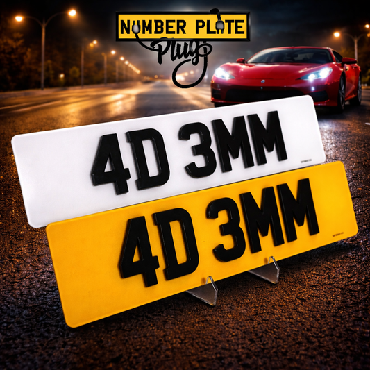 4D Number Plate