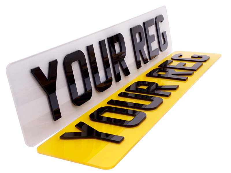 Black text 'YOUR REG' on a yellow and white background